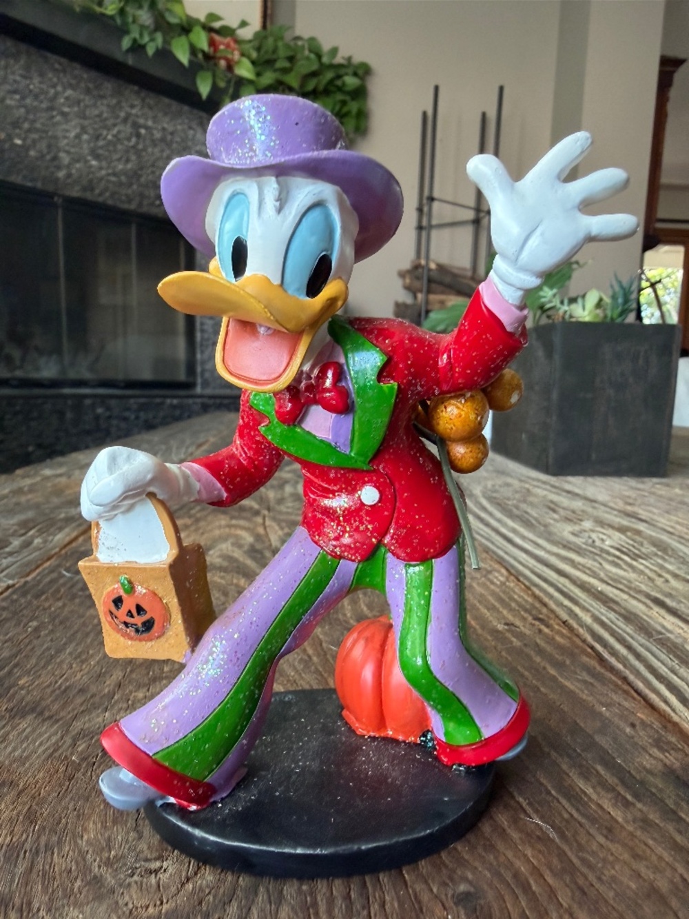 Disney Halloween Donald Duck Glitter Suit figurine - Vintage